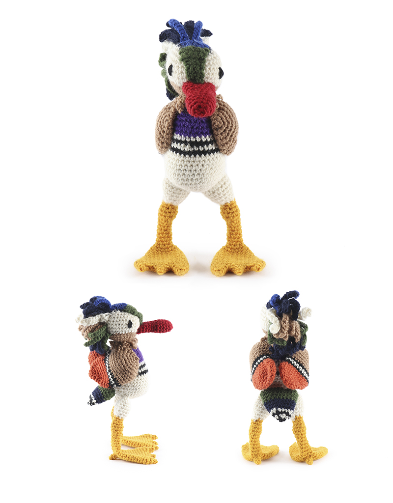 toft ed's animal Pascal the Mandarin Duck amigurumi crochet